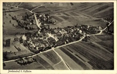 Ak Junkersdorf Königsberg in Bayern Unterfranken, Luftaufnahme