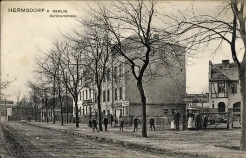 Ak Berlin Reinickendorf Hermsdorf, Berliner Straße