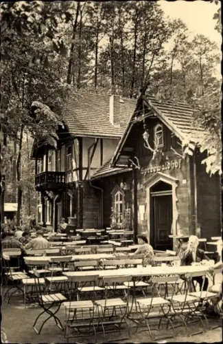 Ak Wotschofska Lübbenau im Spreewald, Spreewaldhof, Terrasse