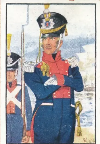 Sammelbild Deutsche Uniformen, Dt. Freiheitskriege, Serie 40 Bild 239, Schwed. Regt. Engelbrechten