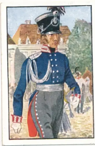 Sammelbild Deutsche Uniformen, Deutsche Freiheitskriege Serie 1 Bild 3, Preuß. Generalstabsoffizier