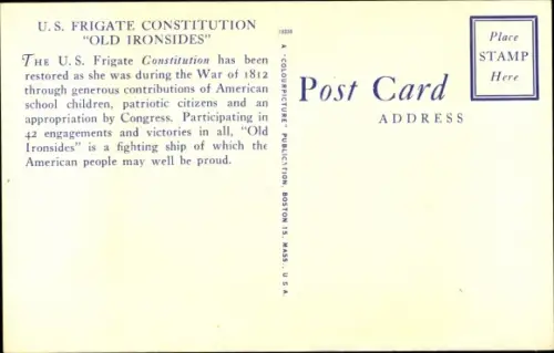 Ak US-Fregattenverfassung Old Ironsides