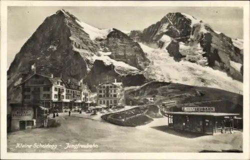 Ak Kanton Bern, Berner Oberland, Kleine Scheidegg, Jungfraubahn