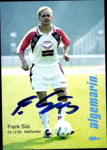 Autogrammkarte Fußballer Frank Süs, Hertha BSC, Autogramm