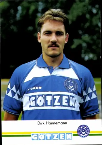 Autogrammkarte Fußballer Dirk Hannemann, MSV Duisburg