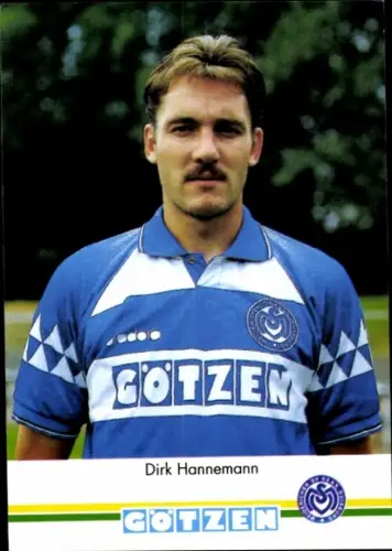 Autogrammkarte Fußballer Dirk Hannemann, MSV Duisburg