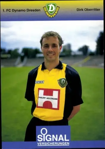 Autogrammkarte Fußballer Dirk Oberritter, SG Dynamo Dresden, Autogramm