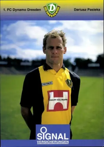 Autogrammkarte Fußballer Dariusz Pasieka, Dynamo Dresden