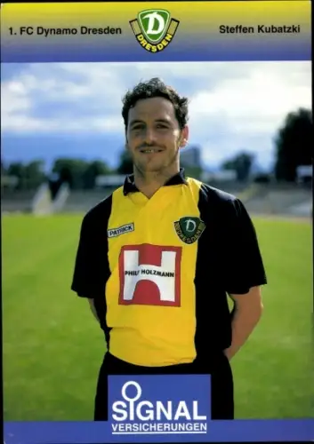 Autogrammkarte Fußballer Steffen Kubatzki, Dynamo Dresden