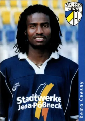 Autogrammkarte Fußballer Kemo Ceesay, FC Carl Zeiss Jena