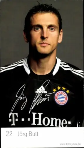 Autogrammkarte Fußballer Jörg Butt, Bayern München, Autogramm