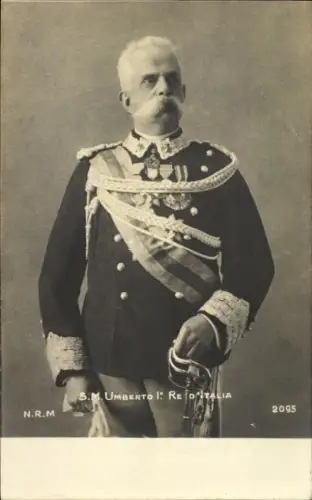 Ak König Umberto I. von Italien, Portrait
