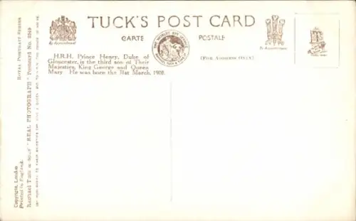 Ak Prinz Henry, 1. Duke of Gloucester