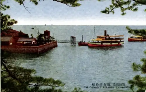 Ak Insel Itsukushima Japan, Dampffähre