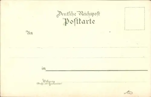 Litho Rheindampfer Overstolz, Ausflugsfahrt auf dem Rhein