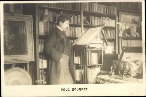 Ak Französischer Schiftsteller Paul Bourget
