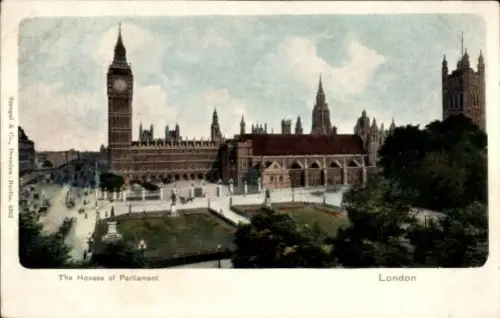 Ak Westminster London City, Big Ben, Houses of Parliament,   