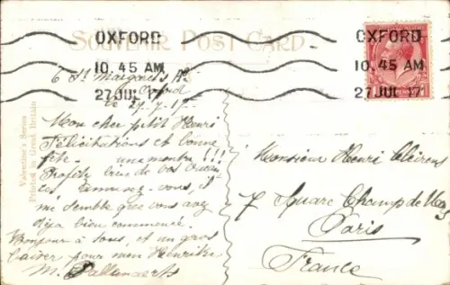 Ak Oxford Oxfordshire England, Jesus College