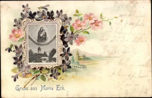 Passepartout Ak Siegsdorf in Oberbayern, Kloster Maria Eck