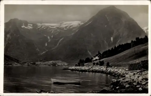 Ak Norwegen, Essefjord Balholm, Gesamtansicht