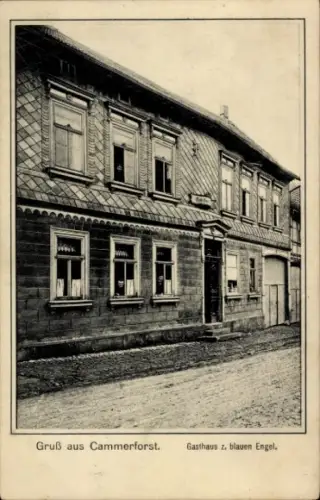 Ak Kammerforst in Thüringen, Gasthaus zum blauen Engel