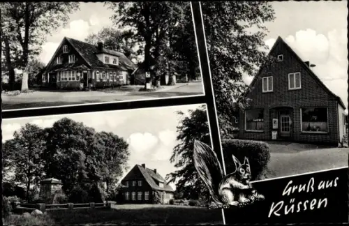 Ak Rüssen Twistringen Niedersachsen, Ortsansichten, Gemischtwarenladen
