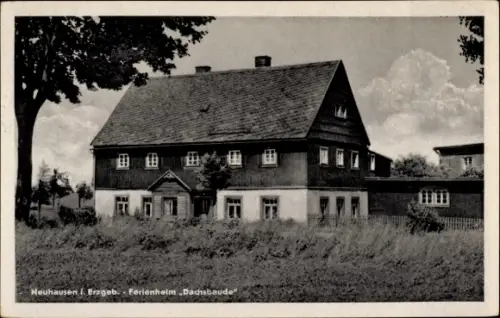 Ak Neuhausen, Blick auf das Ferienheim Dachsbaude, Erzgebirge