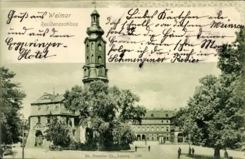 Ak Weimar in Thüringen, Residenzschloss