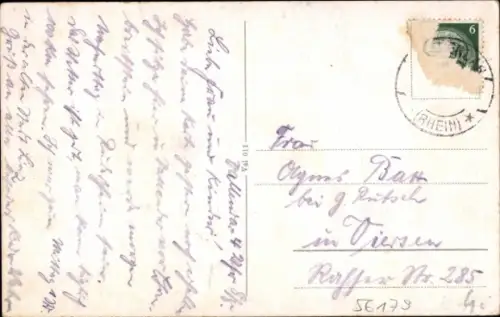 Ak Vallendar am Rhein, Vallendar am Rhein, Schiffe, Häuser, Kirche, Flusslandschaft