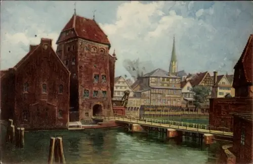 Ak Lüneburg in Niedersachsen, Wasserturm