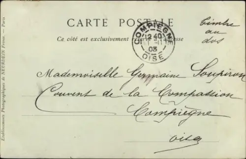 Ak Compiègne Oise, Équipage du Francport, La Meute, Chasses a courre