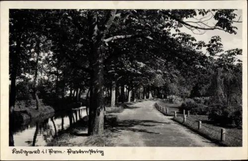 Ak Bialogard Belgard Pommern, Poetensteig