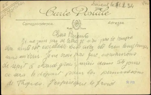 Ak Segelschiff, Dreimaster, Leuchtturm