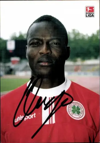 Autogrammkarte Fußballer Alassane Ouedraogo, SC Rot Weiß Oberhausen, Autogramm