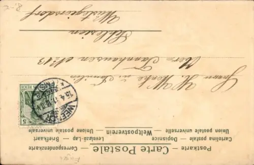 Präge Ak Glückwunsch Ostern, Engel