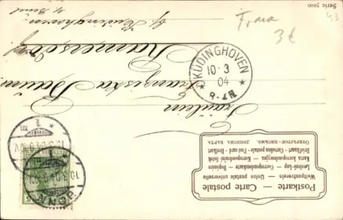 Ak Porträt einer Frau mit Blumen