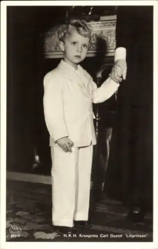 Ak Kronprinz Carl Gustaf von Schweden, Portrait