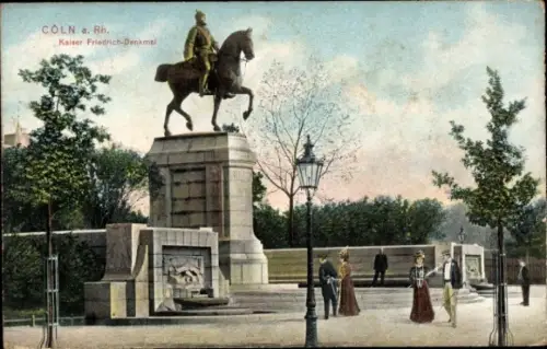 Ak Köln am Rhein, Kaiser Friedrich Denkmal