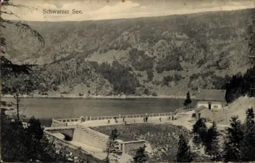 Ak Orbey Urbeis Elsass Haut Rhin, Lac Noir, Schwarzer See