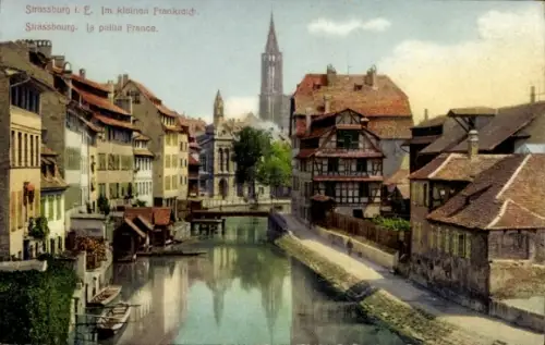 Ak Strasbourg Straßburg Elsass Bas Rhin, im kleinen Frankreich