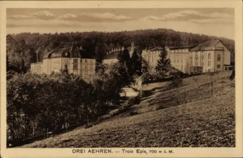 Ak Trois Épis Drei Ähren Elsass Haut Rhin,  700 m ü. M., Landschaft, Gebäude