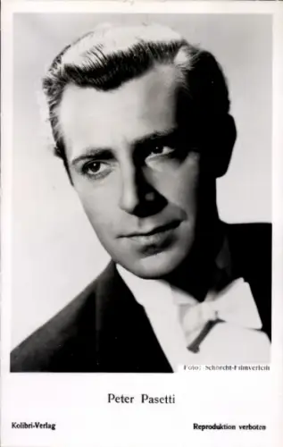 Ak Schauspieler Peter Pasetti, Portrait