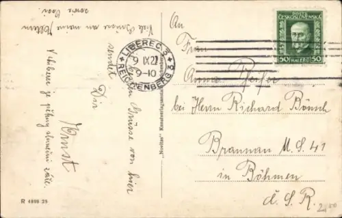 Ak Liberec Reichenberg in Böhmen, Krematorium