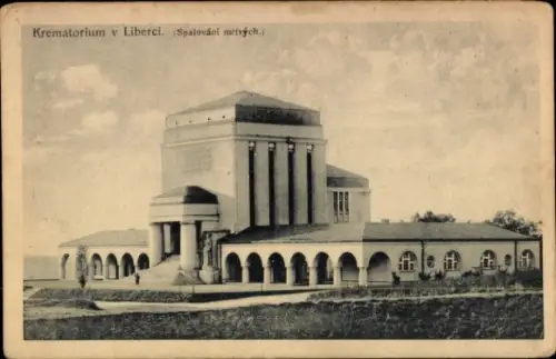 Ak Liberec Reichenberg in Böhmen, Krematorium