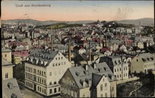 Ak Liberec Reichenberg Stadt, Gesamtansicht