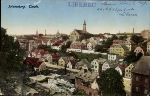 Ak Liberec Reichenberg in Böhmen, Gesamtansicht