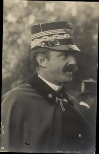 Ak Vittorio Emanuele III, König Viktor Emanuel III. von Italien, Portrait