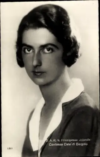 Ak. HRH la Principessa Jolanda Contessa Calvi di Bergolo