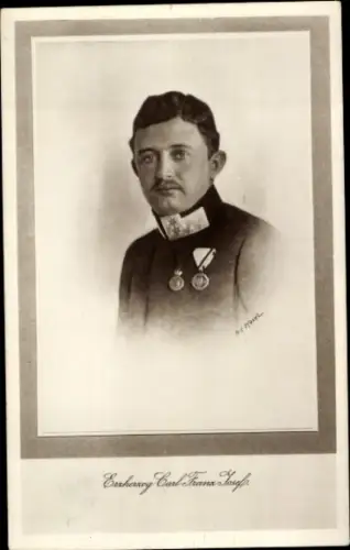 Künstler Ak Erzherzog Carl Franz Josef von Österreich, Portrait