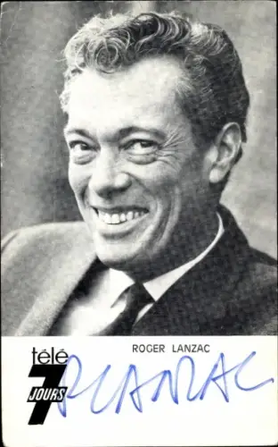 Ak Sänger Roger Lanzac, Portrait, Autogramm